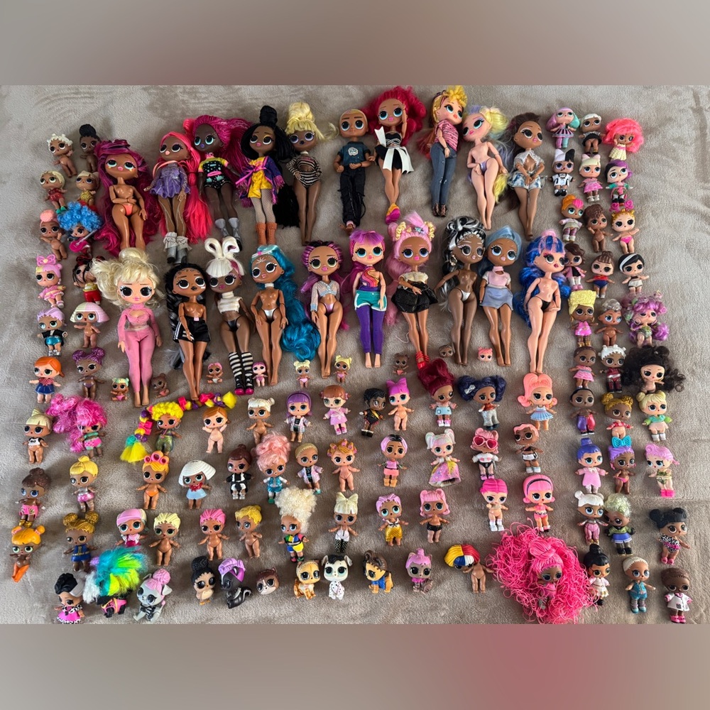 ✨ MASSIVE LOL Surprise + OMG Doll Lot — 100+ Dolls + 2 Cases + Accessories ✨